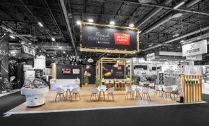 Stand sur-mesure de Funéplus pour le salon Funéraire Paris 2023