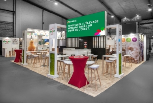 Stand sur-mesure de Funéplus pour le salon Funéraire Paris 2023