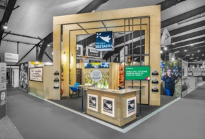 Stand sur-mesure de Funéplus pour le salon Funéraire Paris 2023