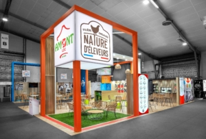 Stand sur-mesure de Funéplus pour le salon Funéraire Paris 2023
