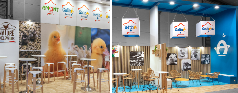 transformation stand existant : Avant/Après stand