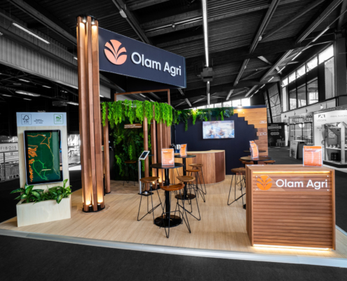 Stand Olam Agri sur le CIB